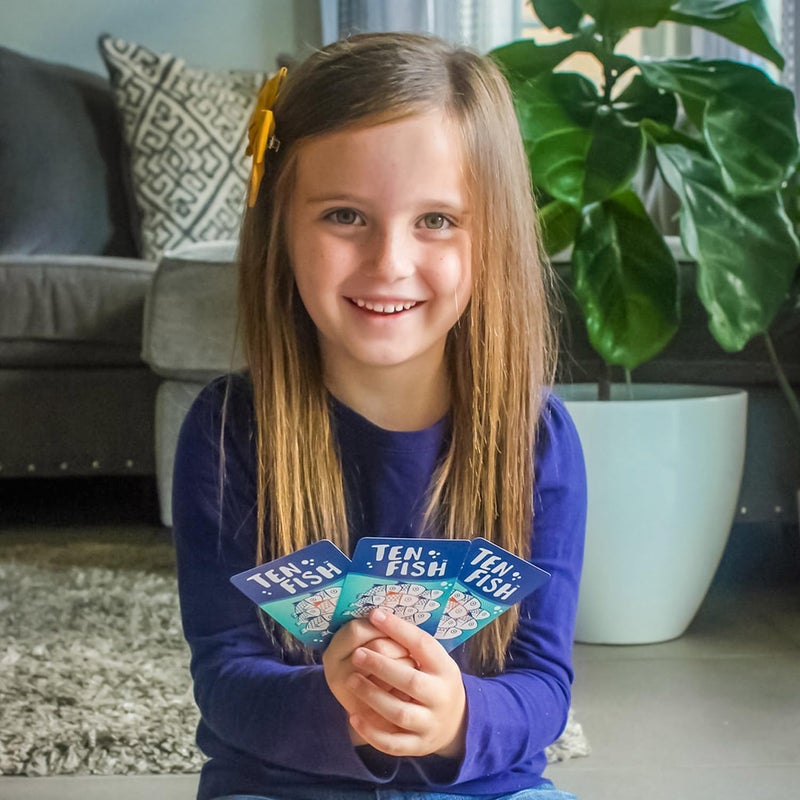 Absolute Zero Ten Fish Math Card Game - Family Friendly Educational Cool Math Games for Kids - Elementary and Kindergarten Learning Activities Help Boys and Girls to Learn Mathematics in a Fun, Interactive Way - Image 3